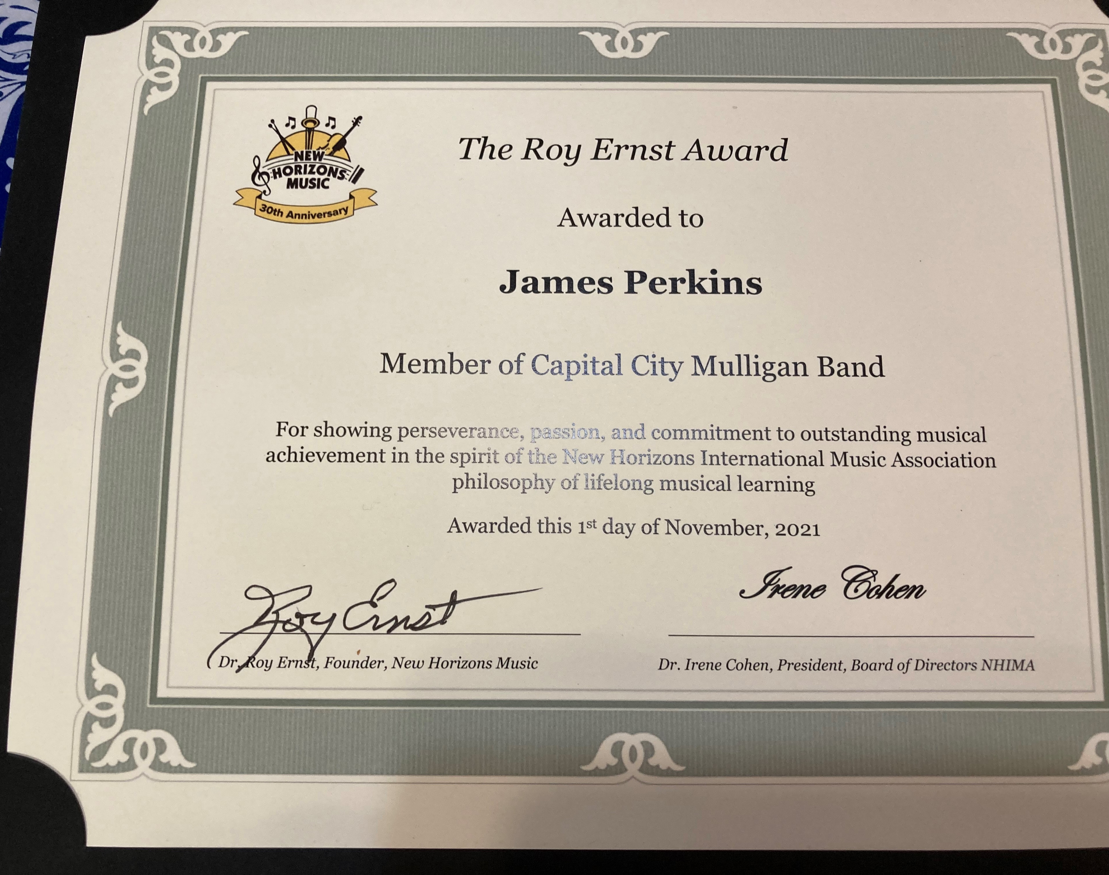 The Roy Ernst Award